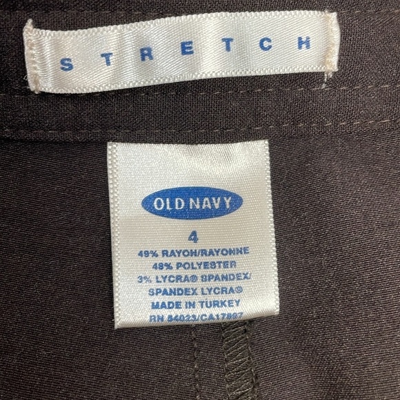 Old Navy Vintage Y2K Flat Front Wide Leg Chocolate Brown Dress Pants 4 - Picture 12 of 15